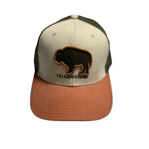 Legacy Yellowstone Bison Mesh Snap Back Ball Cap